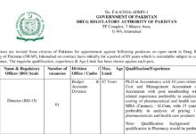 Drug Regulatory Authority of Pakistan DRAP Jobs 2023